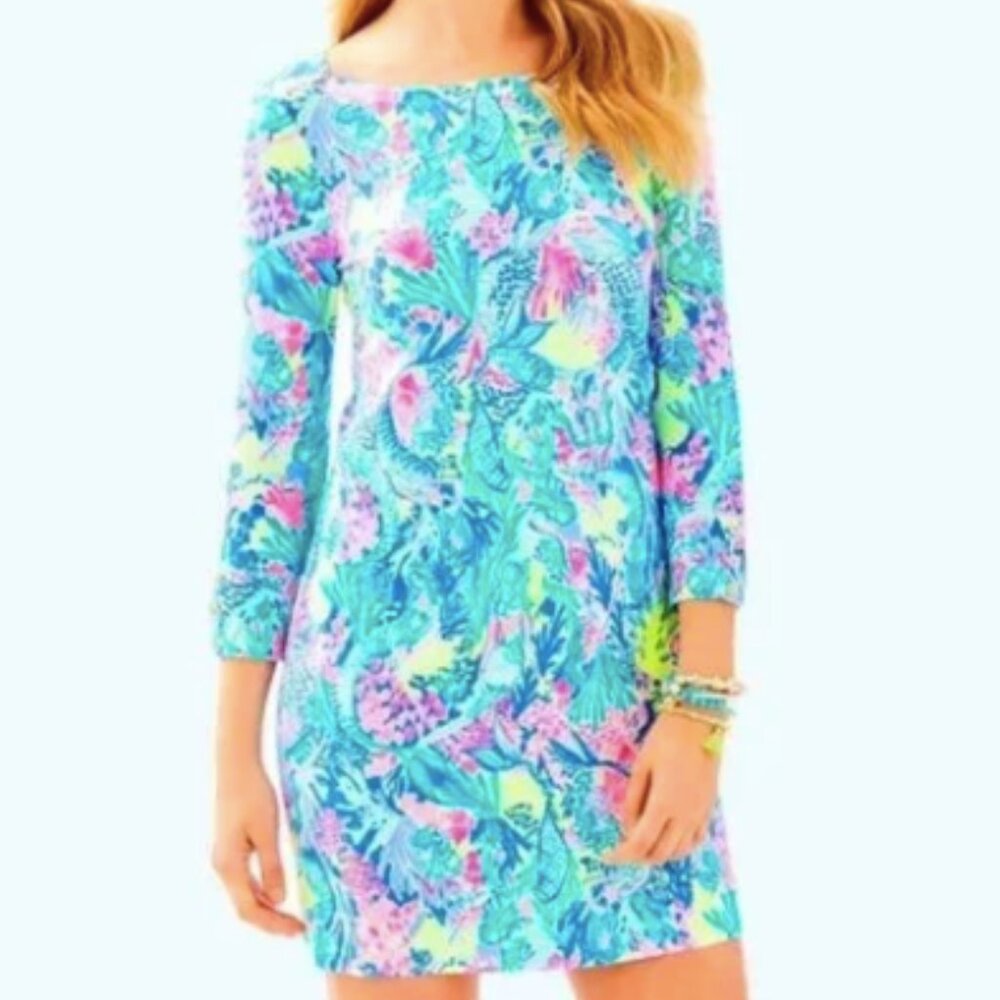 Lilly Pulitzer Sophie Dress – Mermaid Cove Print (Size Medium)